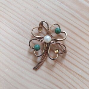 Four Leaf Clover Brooch